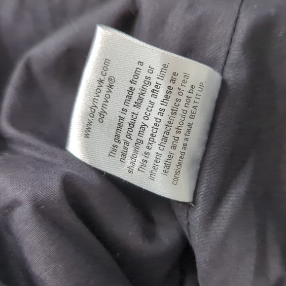 Odyn Vovk Men's Leather Biker Moto Jacket USA M - Picture 12 of 14